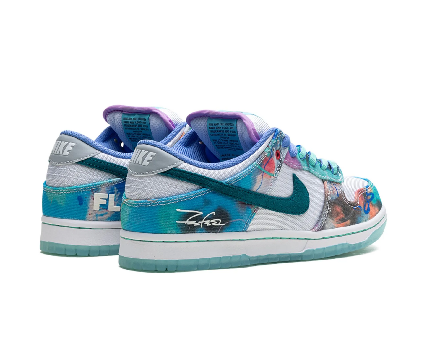 Futura Laboratories x SB Dunk Low “Bleached Aqua”